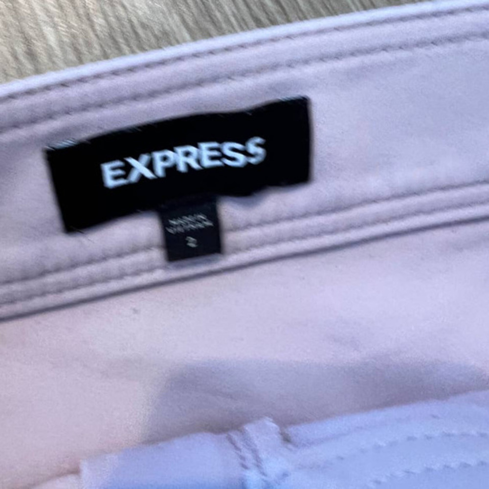 Express Blush Pink Size 2 Mini Skirt with Silver Zipper0 - Picture 2 of 6